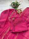 ✨ Premium Mul Chanderi Hand Work Anarkali Set ✨
