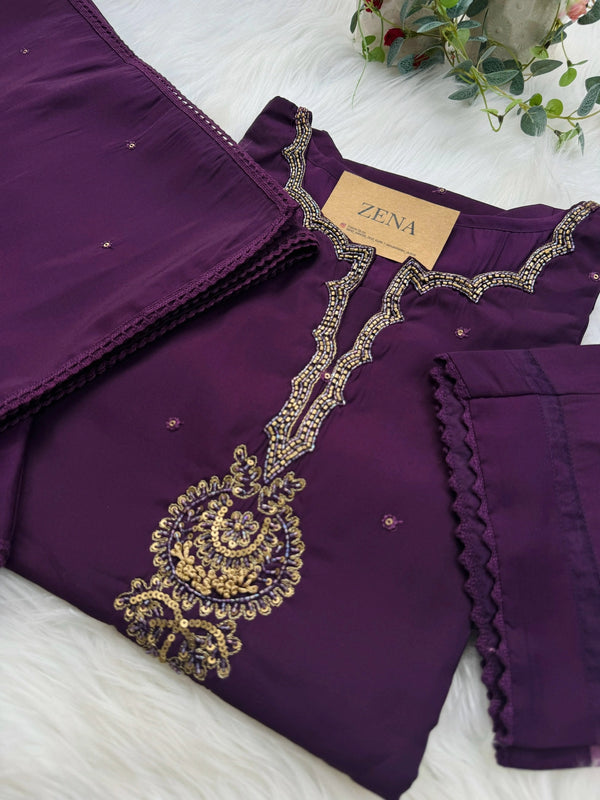 Mul Chanderi Hand Work Kurti Set – Elegant Ethnic Wear 🌸