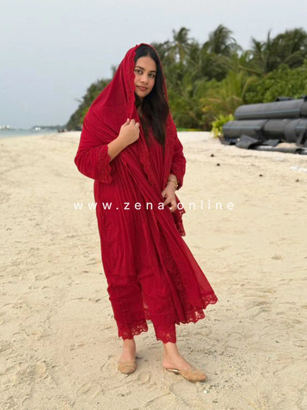 Zena Signature Anarkali 💛 – Premium Pure Mul Cotton🌿Z396