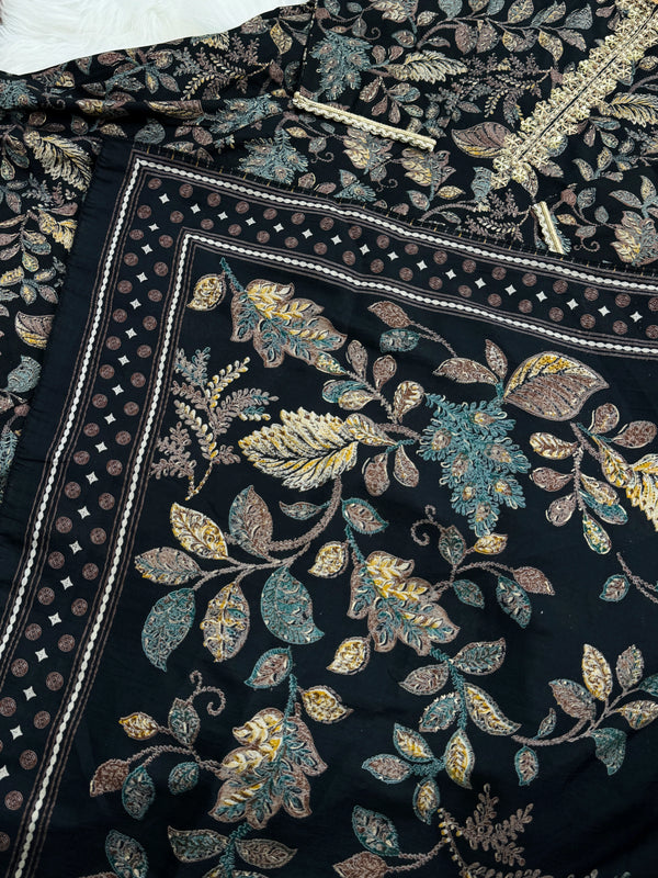 Muslin Hand Detailed Anarkali Kurti Set – Light, Elegant, Effortless