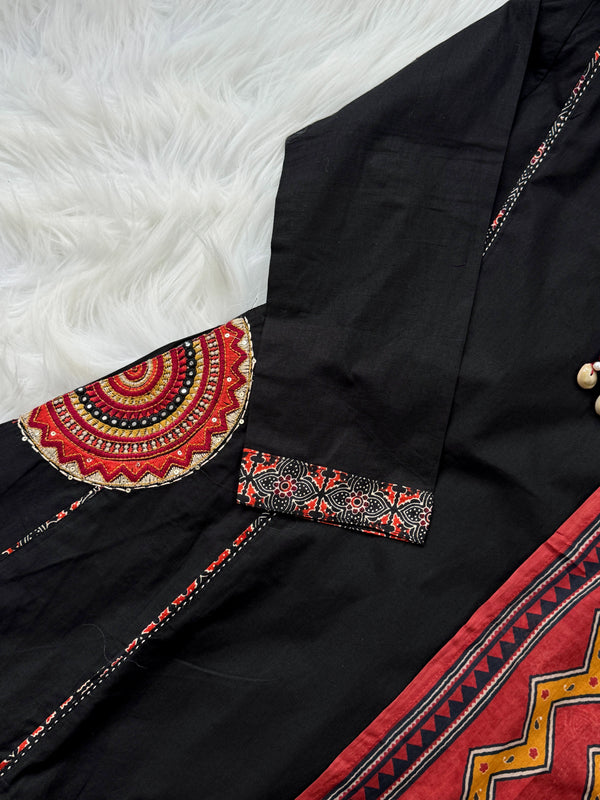 Pure Cotton A-Line Kurti Set – Effortless Everyday Elegance