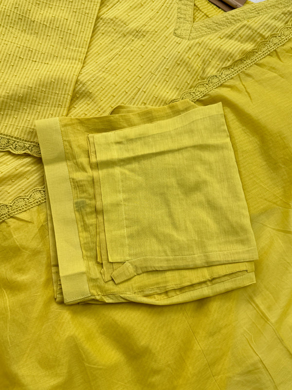 Premium Mul Cotton A-Line Kurti Set – Elegant Ethnic Wear