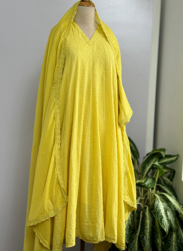 Premium Mul Cotton A-Line Kurti Set – Elegant Ethnic Wear