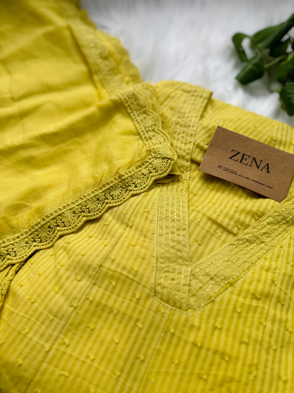 Premium Mul Cotton A-Line Kurti Set – Elegant Ethnic Wear