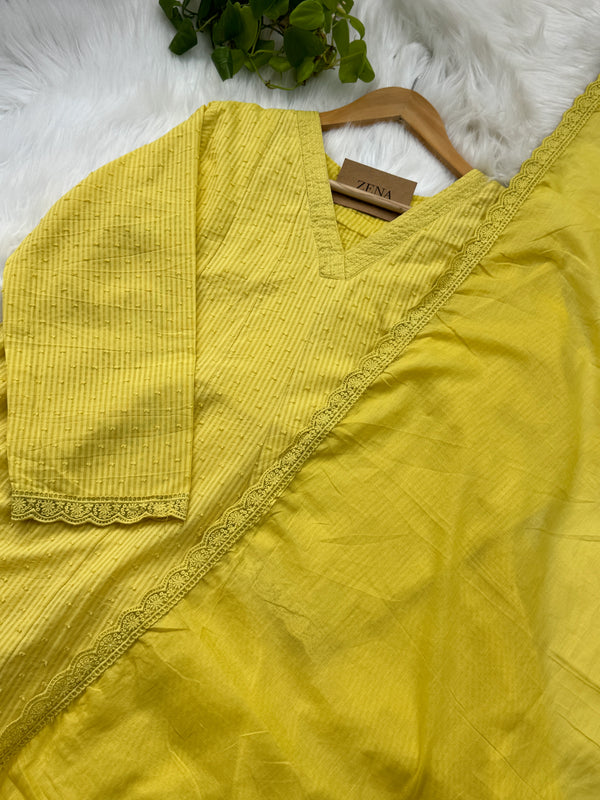 Premium Mul Cotton A-Line Kurti Set – Elegant Ethnic Wear