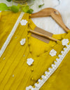 READY TO WEAR PURE MULTIPLE CHANDERI ANARKALI KURTI SET ✨