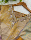 Ready to Wear Tissue Silk Hand Work Kurti Set – A Touch of Elegance ✨