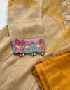 Ready to Wear Tissue Silk Hand Work Kurti Set – A Touch of Elegance ✨