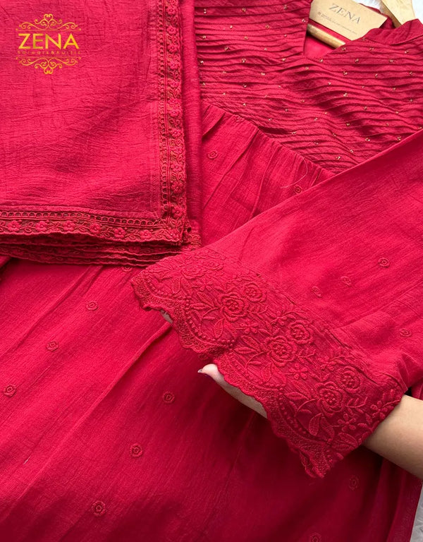 Zena Signature Anarkali 💛 – Premium Pure Mul Cotton🌿