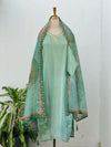 Tissue Silk Ready-to-Wear Hand Work Kurti Set