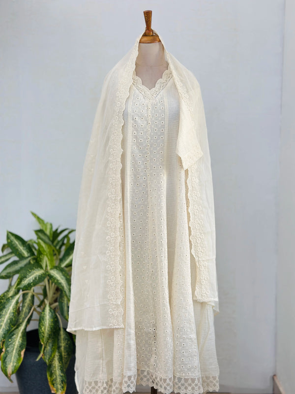 Pure Mul Cotton Anarkali Kurti Set – Breezy & Elegant Ethnic Wear