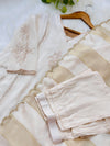 Premium Mul Chanderi Handwork Kurti Set- Ready to Wear