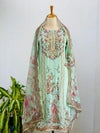 Glam Crepe Mirror Work Ready to wear Kurti Set