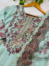 Glam Crepe Mirror Work Ready to wear Kurti Set