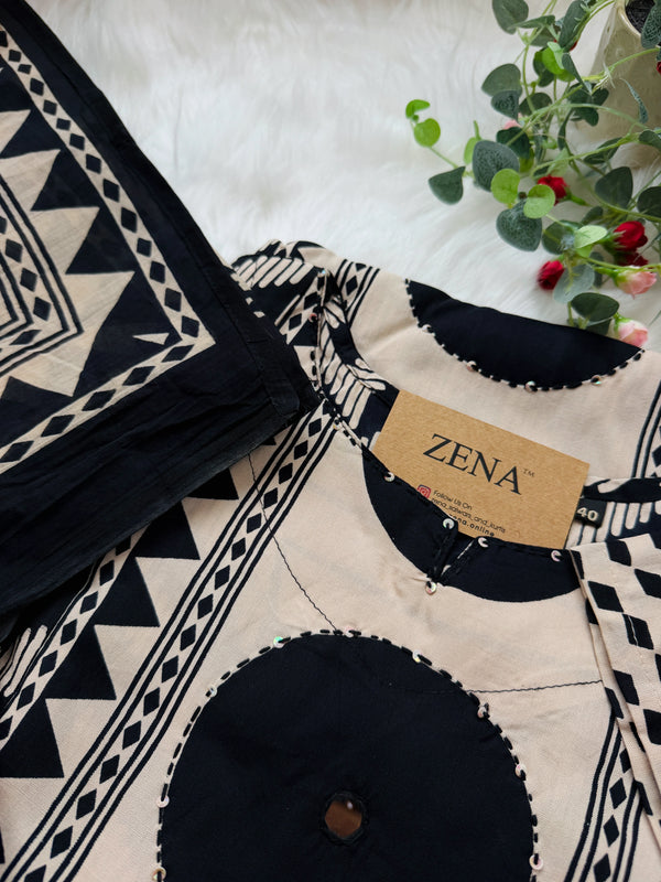 Pure Cotton Ready-to-Wear Kurti Set — Comfort Meets Everyday Elegance