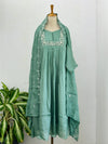 PURE CHINNON HAND WORK KURTI SET