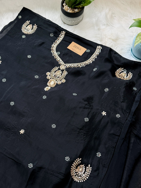 ✨ Crepe Hand-Detailed Unstitched Suit ✨