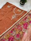 ✨ Crepe Hand-Detailed Unstitched Suit ✨