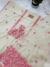 🌼✨ Onam Arrival | Linen Hand-Detailed Unstitched Suit ✨🌼
