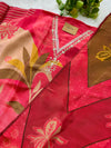 Tissue Silk Hand Detailed Unstitched Partywear Suit – Luxe Elegance Redefined