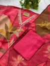 Tissue Silk Hand Detailed Unstitched Partywear Suit – Luxe Elegance Redefined