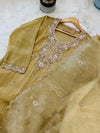 ✨ Crush Tissue Silk Handwork Party Wear Kurti Set ✨