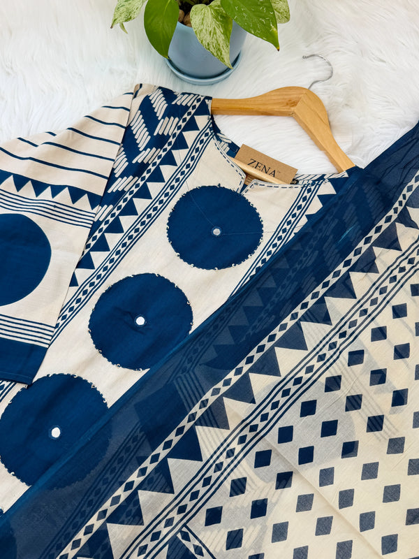 Pure Cotton Ready-to-Wear Kurti Set — Comfort Meets Everyday Elegance