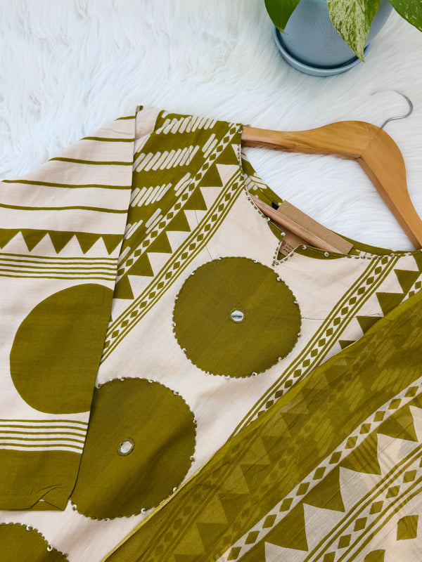 Pure Cotton Ready-to-Wear Kurti Set — Comfort Meets Everyday Elegance