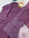 ✨ Mul Chanderi Handwork Kurti Set
