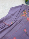 ✨ Mul Chanderi Floral Handwork Anarkali Set