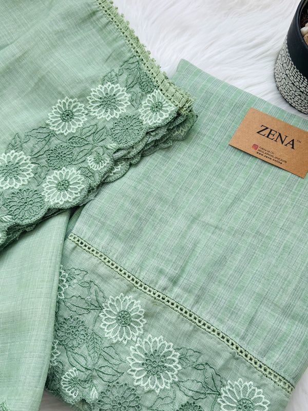 🌼 Pure Cotton Unstitched Suit – Onam Arrival ✨