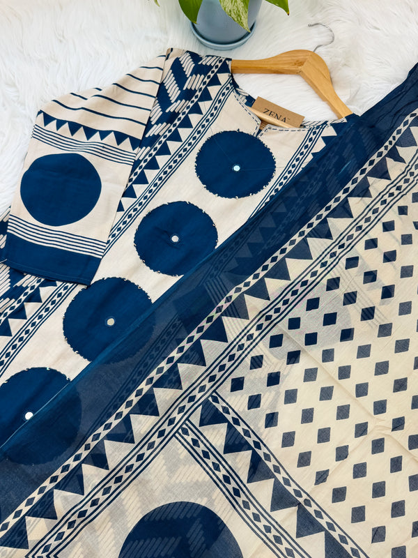 Pure Cotton Ready-to-Wear Kurti Set — Comfort Meets Everyday Elegance
