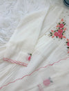 ✨ Mul Chanderi Floral Handwork Anarkali Set