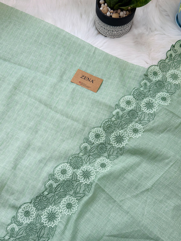 🌼 Pure Cotton Unstitched Suit – Onam Arrival ✨