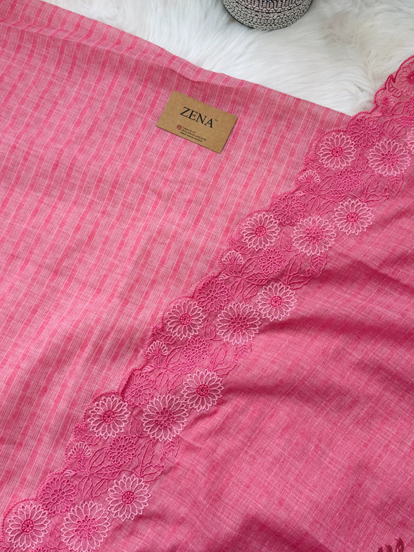 🌼 Pure Cotton Unstitched Suit – Onam Arrival ✨