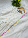 Mul Chanderi Anarkali Kurti Set – Onam Special