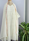 Mul Chanderi Anarkali Kurti Set – Onam Special