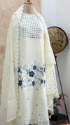 ✨ Premium Mul Chanderi Appliqué Work Kurti Set ✨