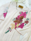 ✨ Pure Mul Chanderi Floral Embroidery Work Kurti Set
