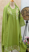 ✨ Pure Cotton Embroidered Kurti Set