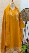 ✨ Pure Cotton Embroidered Kurti Set
