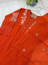 ✨ Pure Cotton Embroidered Kurti Set