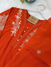 ✨ Pure Cotton Embroidered Kurti Set