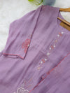 ✨ Pure Mul Chanderi Embroidery Work Kurti Set