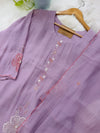 ✨ Pure Mul Chanderi Embroidery Work Kurti Set