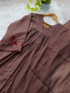 ✨ Mul Chanderi Handwork Anarkali Set
