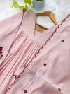 ✨ Mul Chanderi Handwork Anarkali Set