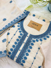 ✨ Coral Chanderi Embroidery Work Kurti