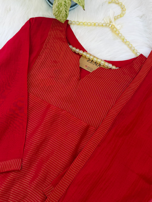 ✨ Premium Mul Chanderi Kurti Set