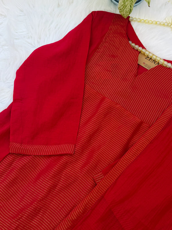 ✨ Premium Mul Chanderi Kurti Set